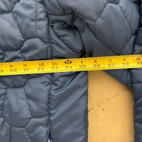 Marker Men’s Blue Quilted Padded Full Zip Coat Jacket Size XXL Font Zip Pockets - Picture 11 of 13